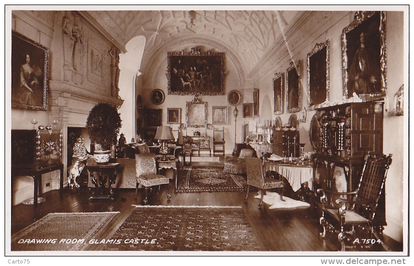 Royaume-Uni - Scotland - Glamis Castle - The Drawing-room - Angus