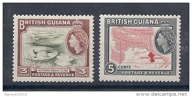 140016365  BRITISH  GUYANA  YVERT   Nº  187/9  MH/MNH - Guyana Britannica (...-1966)