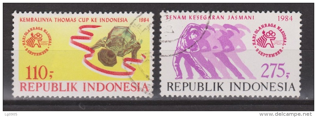 Indonesie 1210-1211 Used ; Nationale Dag Van De Sport, National Day Of Sports 1984 NOW MANY STAMPS INDONESIA VERY CHEAP - Indonesië