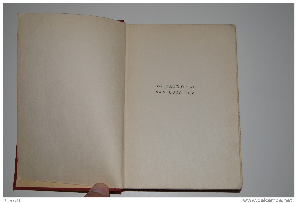 The Bridge Of San Luis Rey By Thornton WILDER 1927 Grosset & Dunlap Publishers - Autres & Non Classés