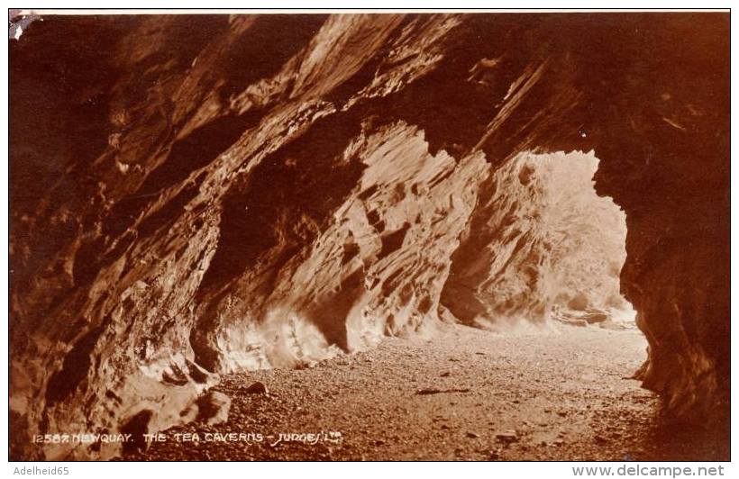 NT3/  Newquay The Tea Caverns  RPPC Judges Postcard Picture - Newquay