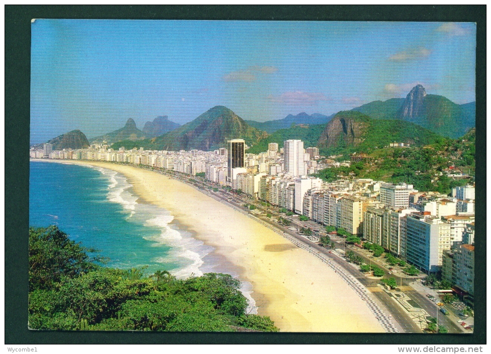 BRASIL  -  Copacabana Beach  Used Postcard As Scans - Copacabana