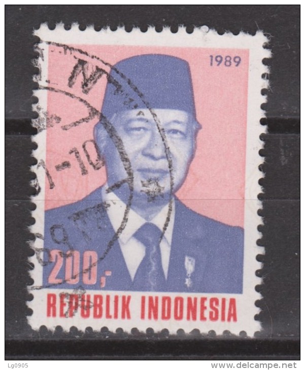 Indonesia Indonesie Nr.1410 Used ; President Soeharto 1989 NOW MANY STAMPS INDONESIA VERY CHEAP - Indonesië