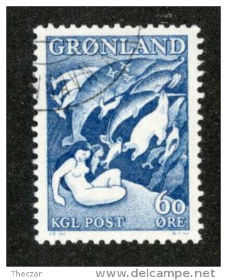 A-482  Greenland 1957  Scott #43   Offers Welcome! - Used Stamps