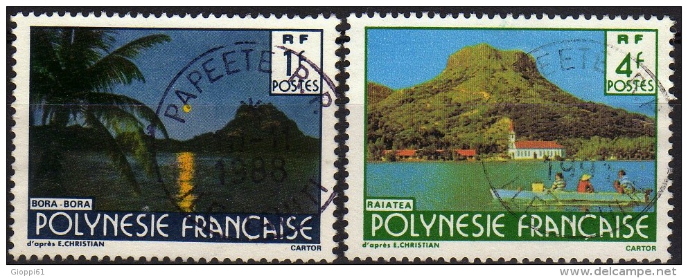 1979 Polinesia Francese - Paesaggi - Usados