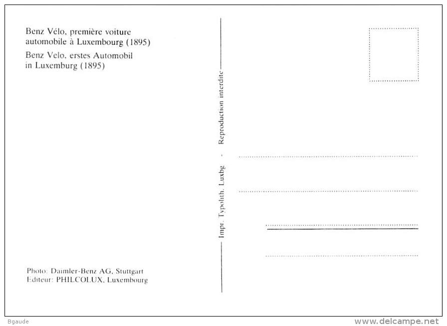 LUXEMBOURG  CARTE  MAXIMUM  NUM-YVERT  1072 AUTOMOBILE 100 ANS - Maximumkaarten