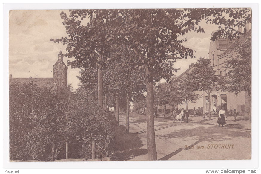 Gruss Aus Stockum - Rue Principale (belle Animation, Chèvre Blanche) Circulé Sans Date, Sous Enveloppe - Witten