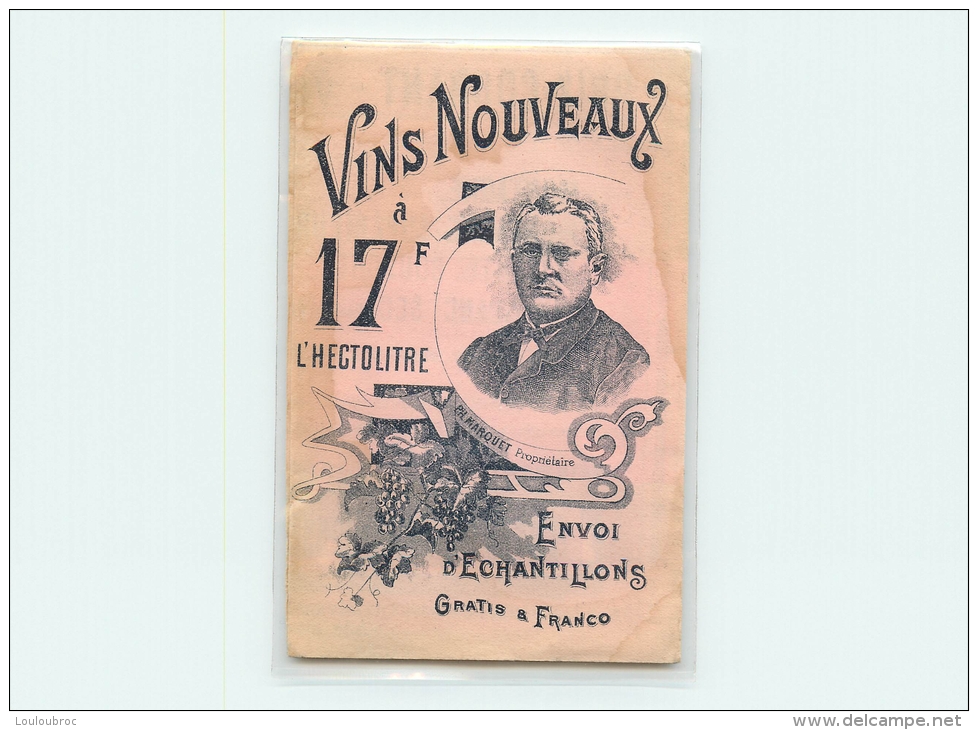 PUBLICITE DES  VINS  PH. MARQUET AU GRAU DU ROI DEPLIANT VOIR TOUS LES SCANS - Advertising