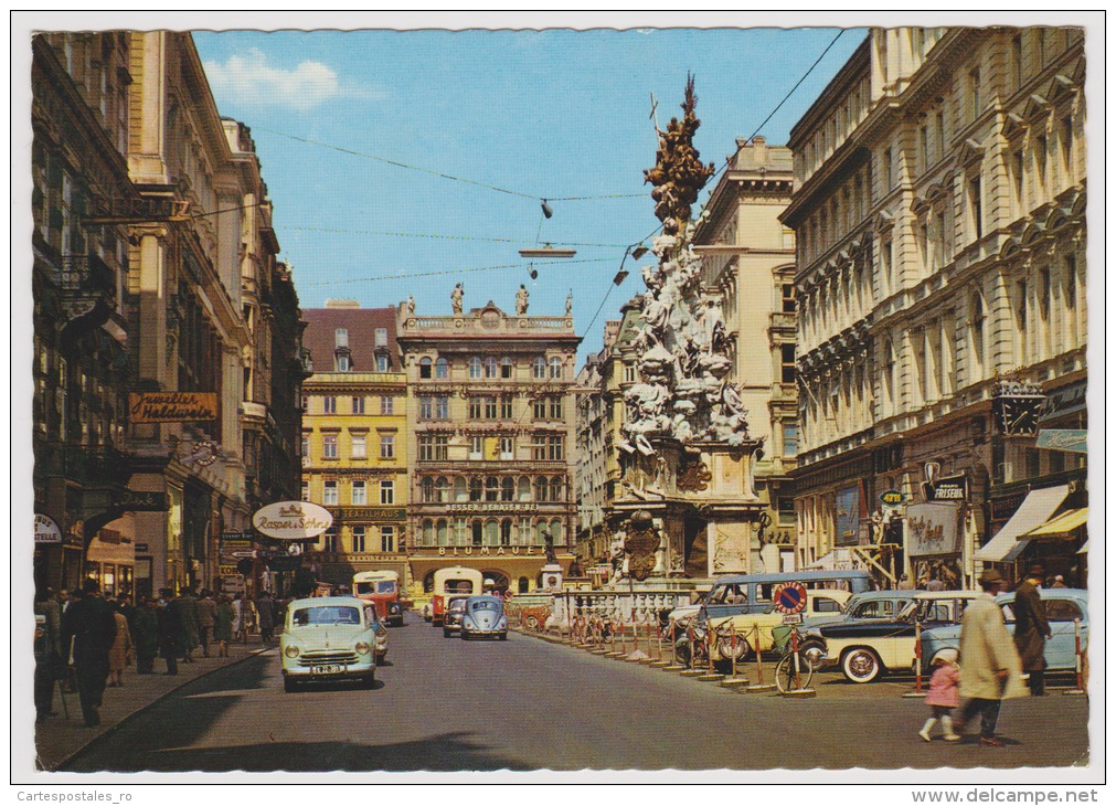 Wien-vienna-graben Mit Pestsaule-unused,perfect Shape - Schloss Schönbrunn