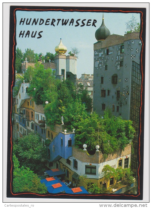 Wien-Vienna-Hundertwasser Haus-unused,perfect Shape - Kirchen