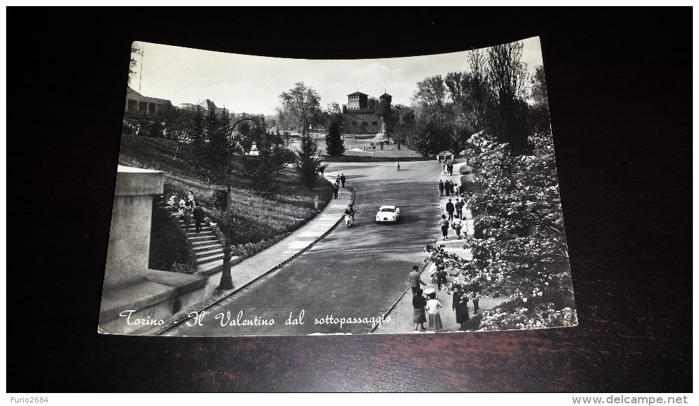 C-17750 CARTOLINA TORINO - IL VALENTINO DEL SOTTOPASSAGGIO - LAMBRETTA E AUTO D'EPOCA - Parks & Gardens