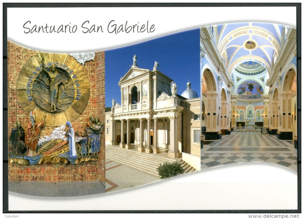 Santuario Di San Gabriele (TE) - Cartolina Non Viaggiata Come Da Scansione - Eglises Et Couvents
