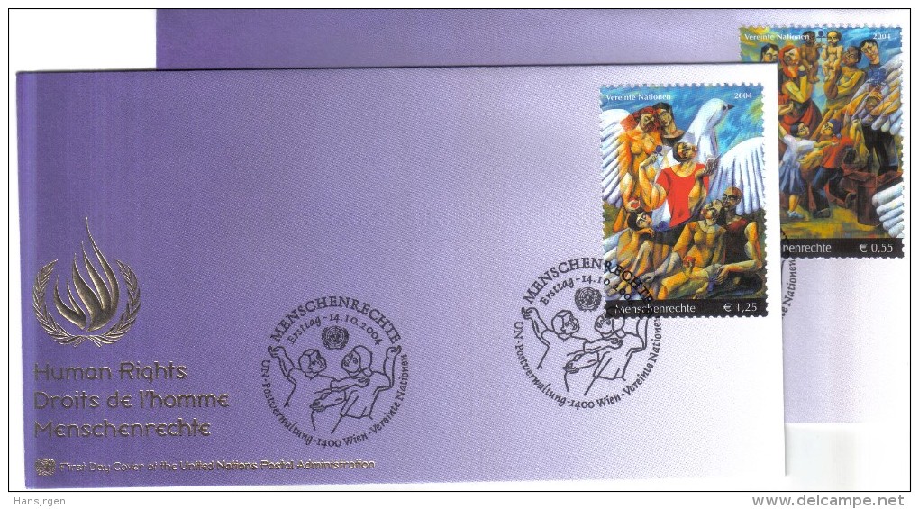 WIT259  UNO WIEN 2004 Michl 430/31  FIRST DAY COVER  FDC - FDC