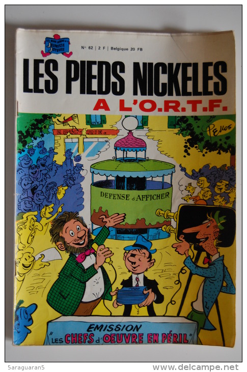 BD LES PIEDS NICKELES A L´O.R.T.F. - 62 - TBE - Rééd. 1970 - Pieds Nickelés, Les