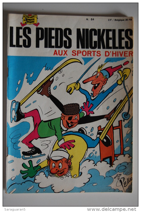 BD LES PIEDS NICKELES AUX SPORTS D´HIVER - 64 - TBE - Rééd. 1971 - Pieds Nickelés, Les