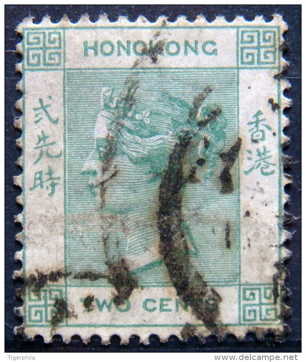 HONGKONG 1882 2c Queen Victoria USED Scott37 CV$1.20 - Oblitérés