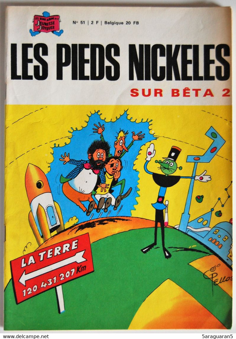 BD LES PIEDS NICKELES - 51 - LES PIEDS NICKELES SUR BETA 2 - Rééd. 1972 - Pieds Nickelés, Les