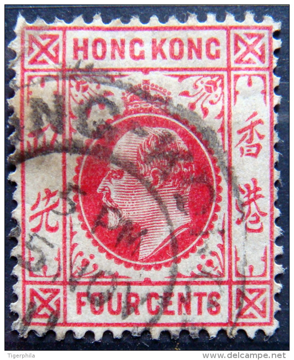 HONGKONG 1904 4c King Edward VII USED - Usados