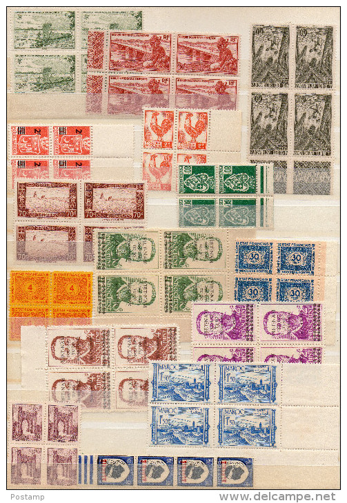 COLONIES FRANCAISES  15 BLOCS DE 4-neufs **** Sans Ch-bel état -bonne Cote Générale - Lots & Kiloware (mixtures) - Max. 999 Stamps