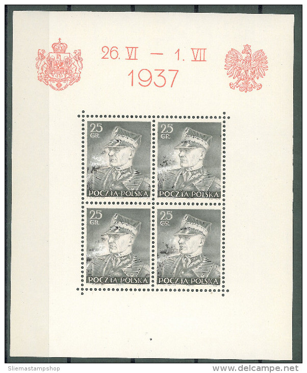 POLAND - 1937 RUMENIAN KING M/S - Neufs