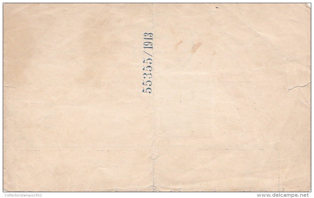 564A HUNGARY OCCUPATION IN ARAD, FRAGMENT , 1913, ROMANIA - Briefe U. Dokumente