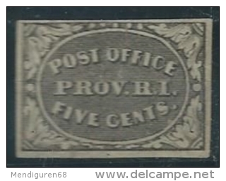 USA 1845-46 S. Louis M.O. Provisionals 5c USED SC 10x1 YV PROVIDENCE 1 MI  SG 12x1 - Poste Locali