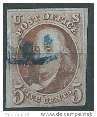 USA 1847 Franklin 5c USED SC 1 YV 1 MI 1 SG 1 - Used Stamps