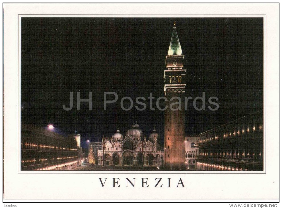 Piazza San Marco Di Notte - Square - Venezia - Venice - 44 - Italia - Italy - Unused - Venezia