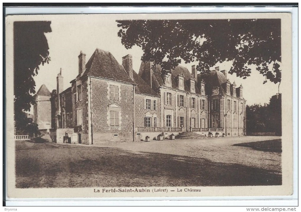 CPA - 45 -  LA FERTE-SAINT-AUBIN-   Le Chateau -  Très Bon état - Sépia - La Ferte Saint Aubin