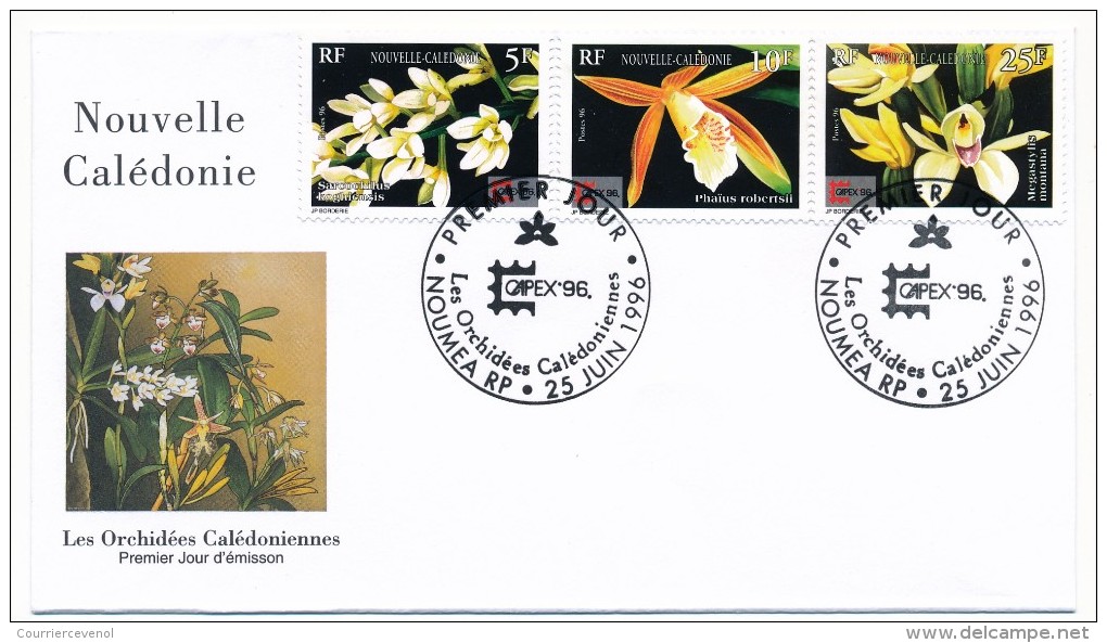 NOUVELLE CALEDONIE => 2 FDC => Orchidées Calédoniennes - Capex 1996 - FDC