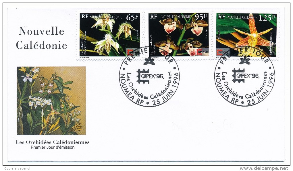 NOUVELLE CALEDONIE => 2 FDC => Orchidées Calédoniennes - Capex 1996 - FDC