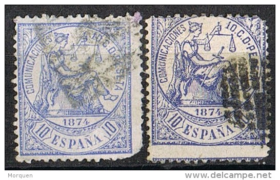 Sellos  10 Ct Alegoria Justicia, Variedad Color, Num 145 - 145a º - Used Stamps