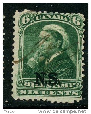 Nova Scotia 1868 6 Cent Bill Stamp Ssue #NSB7 - Used Stamps