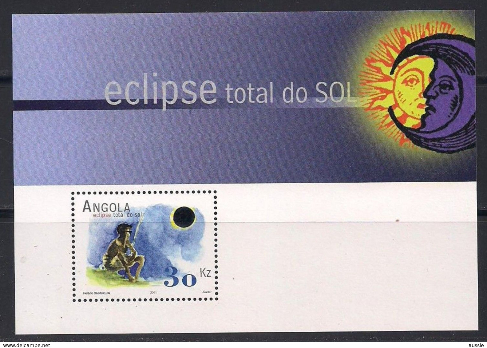 Angola 2001 Yvertn° Bloc 95 *** MNH Cote 25 € Zonsverduistering éclipse Du Soleil - Angola