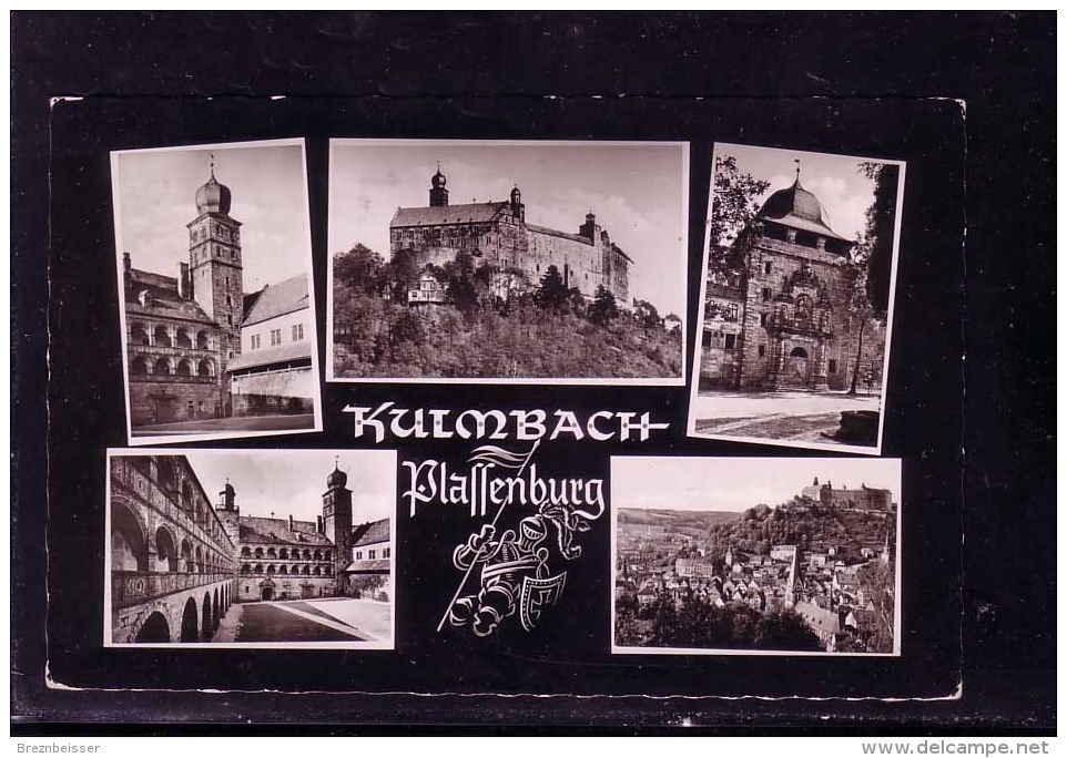 AK :Kulmbach -Plassenburg-Mehrbildkarte - Karte Gel. . 1962 - Kulmbach