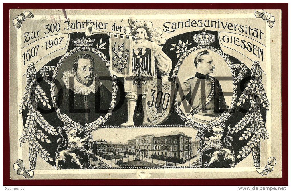 HESSEN - GIESSEN - ZUR 300 JAHRFEIER DER UNIVERSITAT - 1905 PC - Giessen