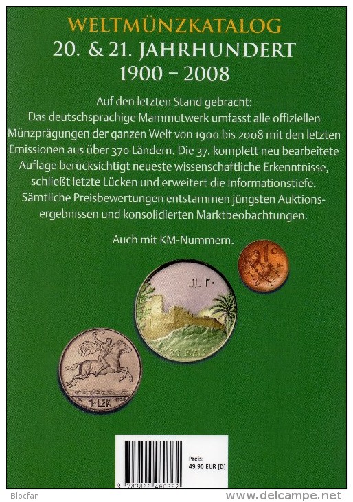 Welt-Münzkatalog 2009 Neu 50€ Münzen 20.Jahrhundert A-Z Battenberg Verlag Schön Coin Europe America Africa Asia Oceanien - Ohne Zuordnung