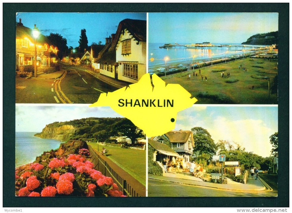 ENGLAND  -  Isle Of Wight  Shanklin  Multi View  Used Postcard As Scans - Other & Unclassified