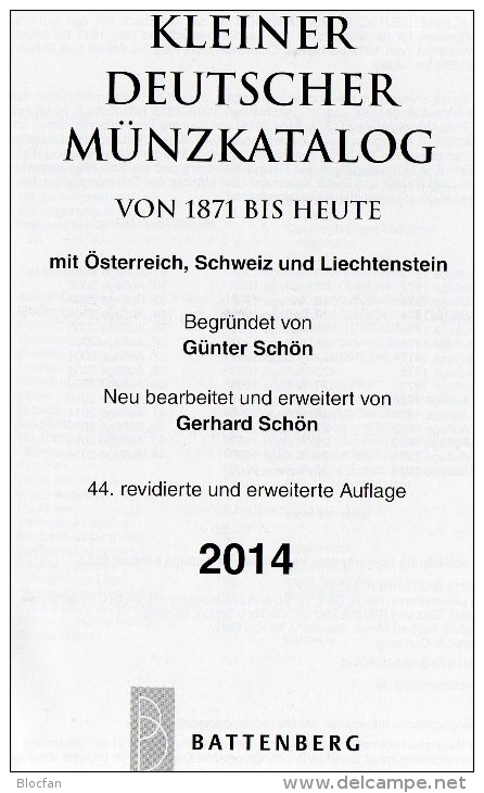 Schön Kleiner Münzkatalog Deutschland 2014 Neu 15€ Numisblatt+Briefe Catalogue Of Austria Helvetia Liechtenstein Germany - Chroniques & Annuaires