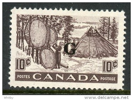 Canada 1950 10 Cent Drying Skins  Issue #O26  MNH - Sovraccarichi
