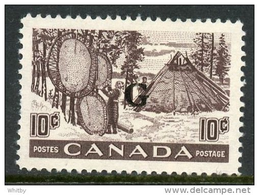 Canada 1950 10 Cent Drying Skins  Issue #O26  MNH - Surchargés