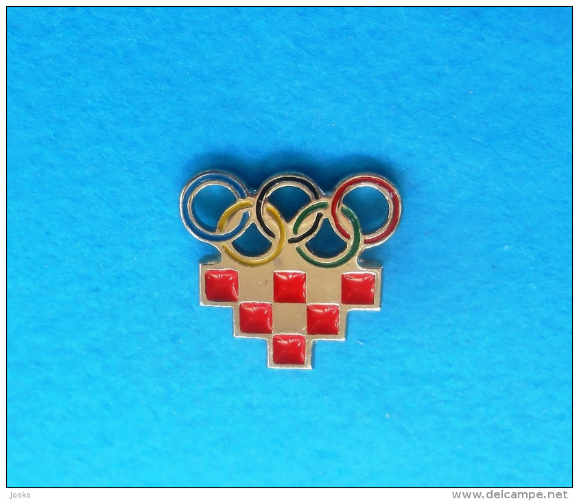 KROATIEN NOC - NATIONAL OLYMPIC COMMITTEE Pin Badge O Games Jeux Olympiques Olympia Olympiade Juegos Olímpicos Olimpiadi - Olympische Spiele