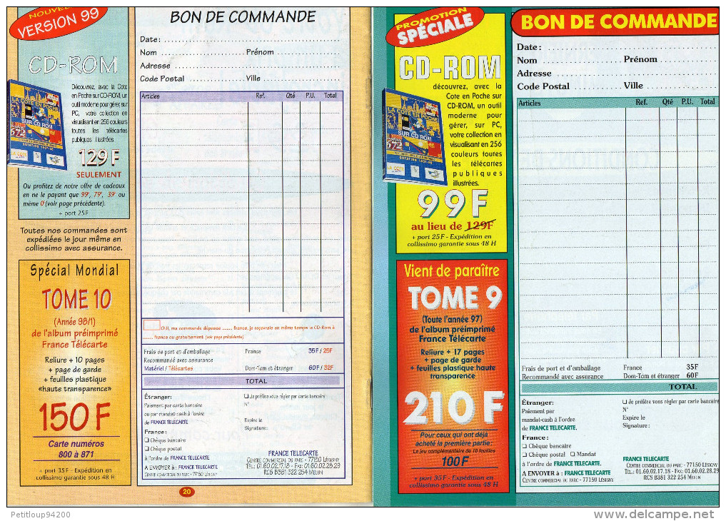 TARIFS  TELECARTES/ MATERIEL DE COLLECTION  La Boutique De La Cote En Poche   ANNEES1998 à 2004  (lot De 14 ) - Kataloge & CDs