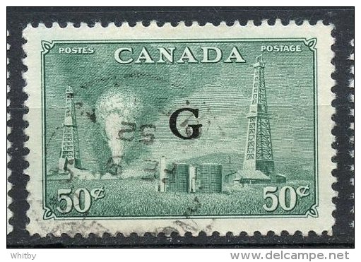 Canada 1950 50 Cent Oil Wells  Issue #O24 - Surchargés