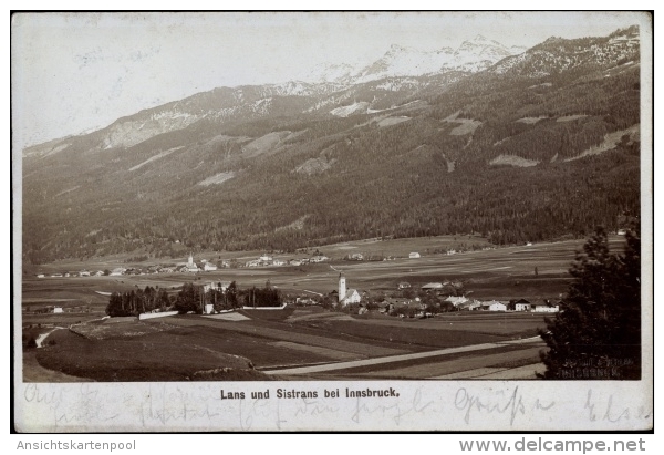 Foto Ak Lans Und Sistrans Tirol, Panorama Der Beiden Orte, Alpenkamm - Autres & Non Classés