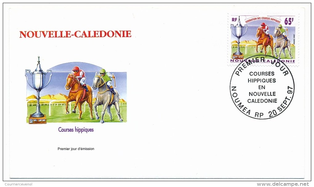 NOUVELLE CALEDONIE => 2 FDC => 1997 - Courses Hippiques En Nouvelle Calédonie - FDC