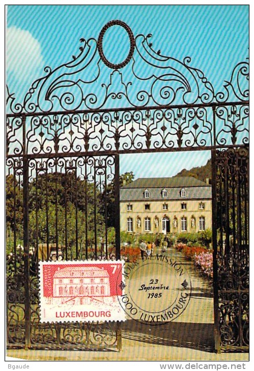 LUXEMBOURG  CARTE  MAXIMUM  NUM-YVERT  1081 ORANGERIE ECHTERNACH - Maximumkaarten