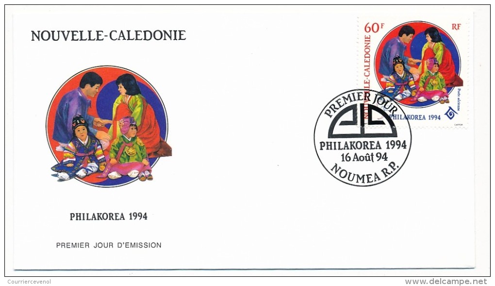 NOUVELLE CALEDONIE => 1 FDC => 1994 - Philakorea - FDC