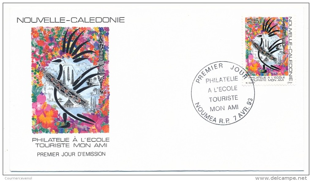 NOUVELLE CALEDONIE => 1 FDC => 1993 - Philatélie à L'école - FDC