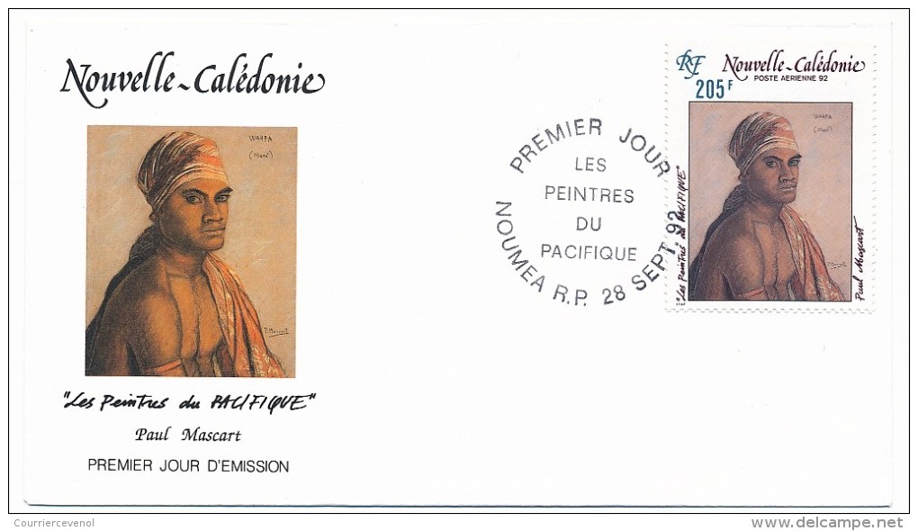 NOUVELLE CALEDONIE => 1 FDC => 1992 - Les Peintres Du Pacifique - Paul Mascart - FDC